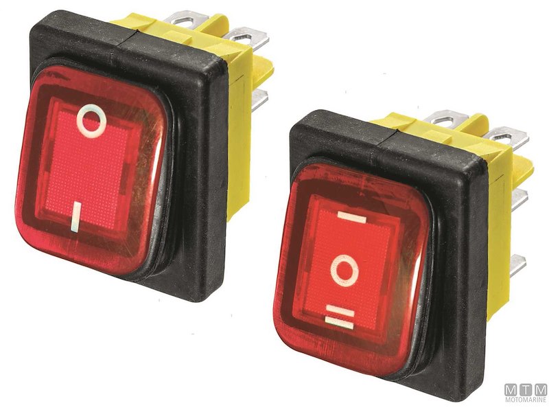 Interruttore FLN IP65 Red LED