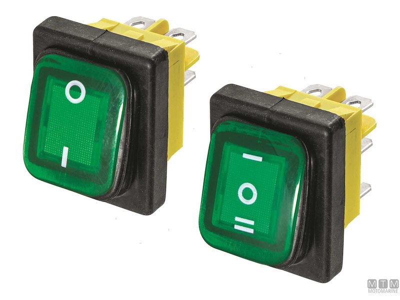 Interruttore FLN IP65 Green LED