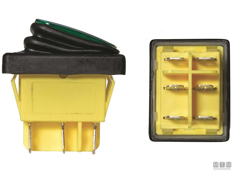 Interruttore FLN IP65 Green LED