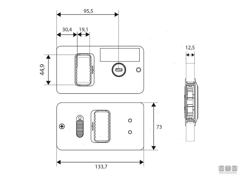 Serratura a Filo Mobella Flush Entry