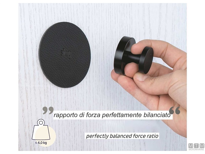 GANCIO MAGNETICO SUPERSTRONG SILWY NERO 
