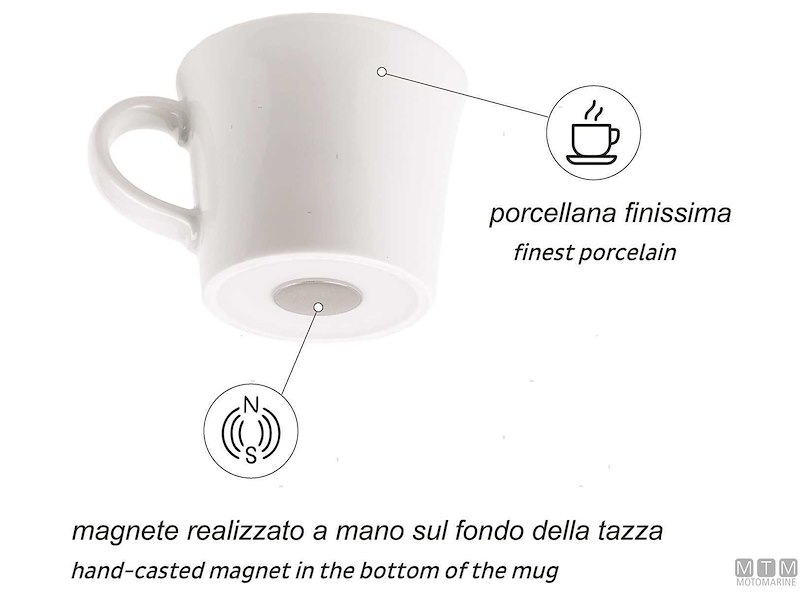 SET 2 TAZZINE MAGNETICHE PORCELAIN SILWY 