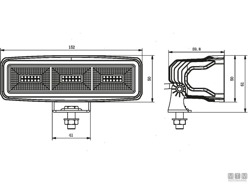 FARO DECK LED GT BIANCO L150 6120LM FLD 