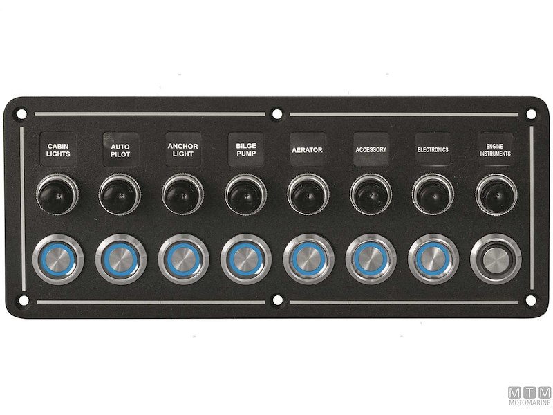 Pannello in Alluminio con Pulsanti Inox e Valvole