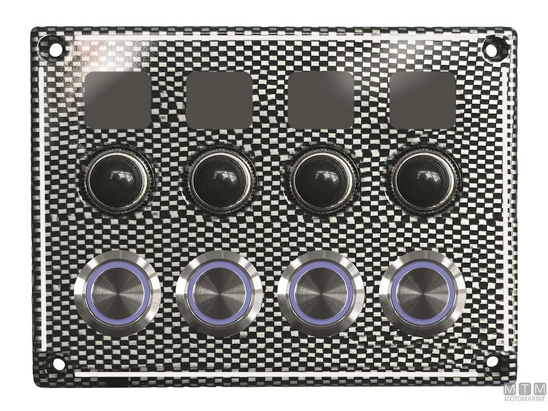 Pannello in Alluminio con Pulsanti Inox