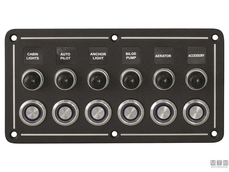 Pannello in Alluminio con Pulsanti Inox e Valvole