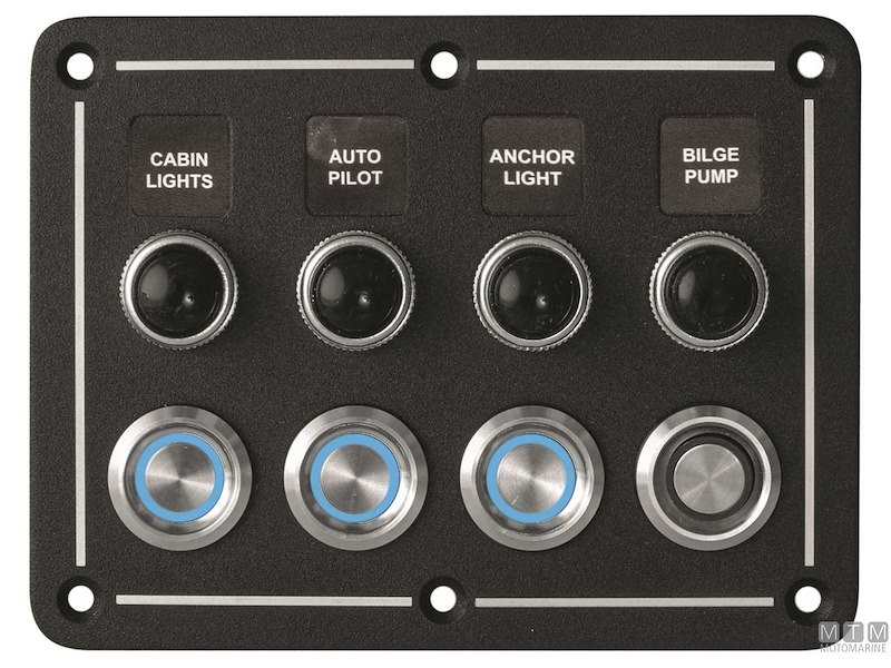 Pannello in Alluminio con Pulsanti Inox e Valvole