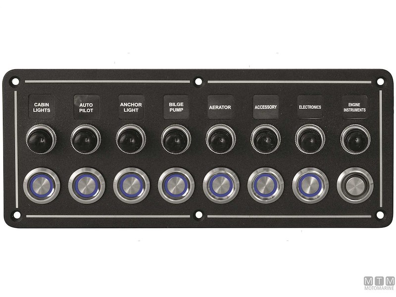 Pannello in Alluminio con Pulsanti Inox e Valvole