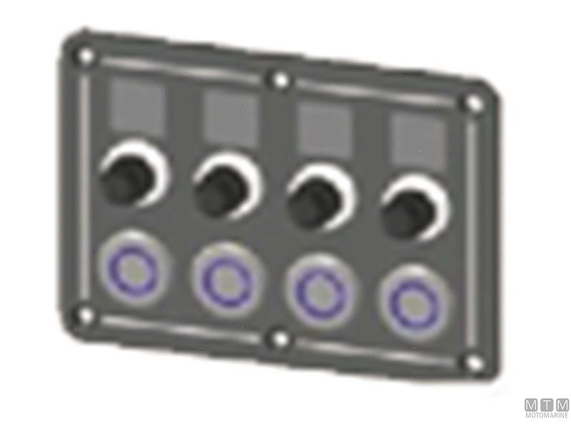 Pannello in Alluminio con Pulsanti Inox