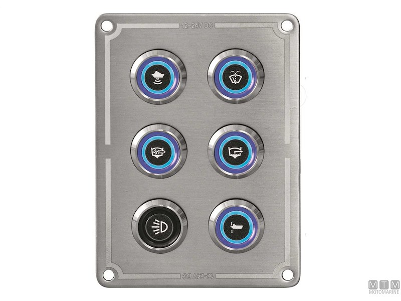 Pannello in Acciaio Inox con Pulsanti Inox