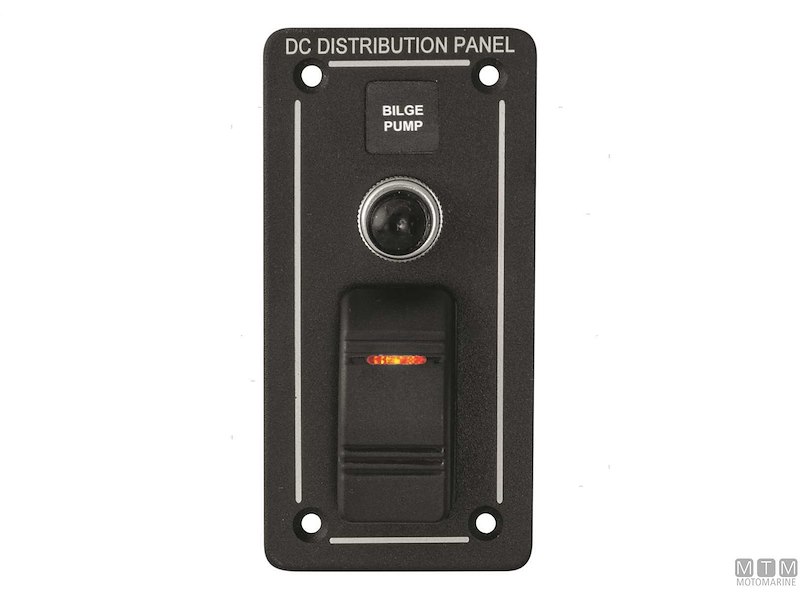 Pannello Aluminum Black con Interruttori Basculanti e Valvole