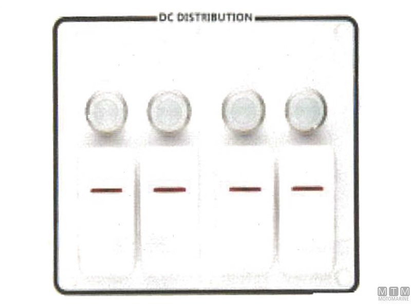 Pannello Aluminum White con Interruttori Basculanti e Valvole