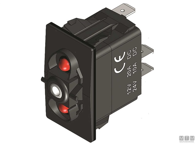 Interruttore Impermeabile IP68 Two LED