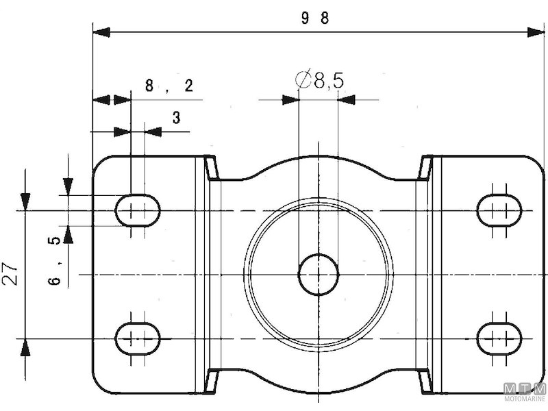 FARO DECK NERO Q110 2430LM FLD + BASE 