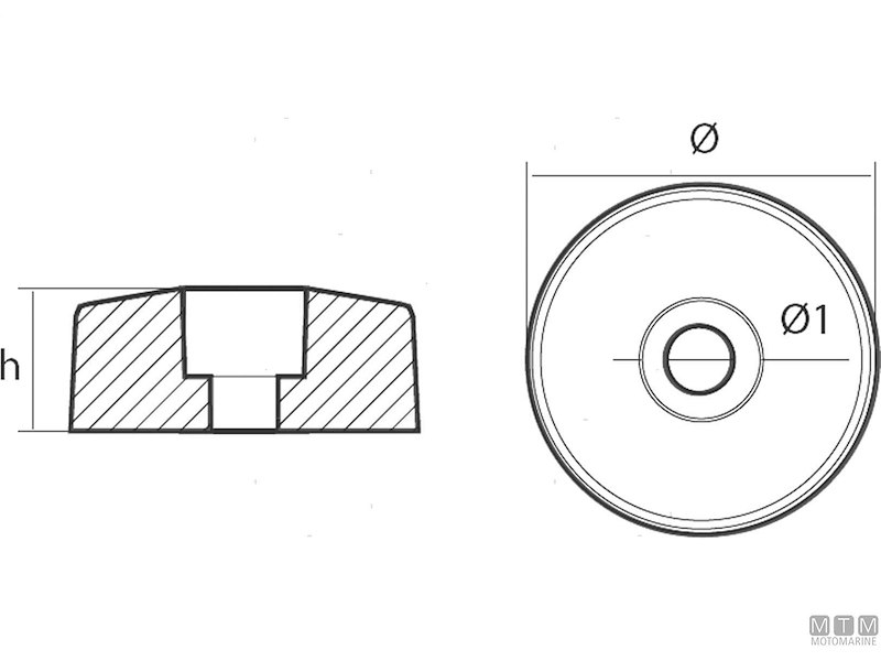 ANODO OGIVA FLEX-O-FOLD SIDE ZN 