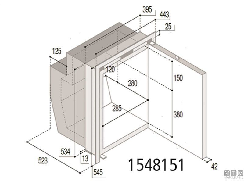 Frigoriferi Vitrifrigo Inox Compressore Interno