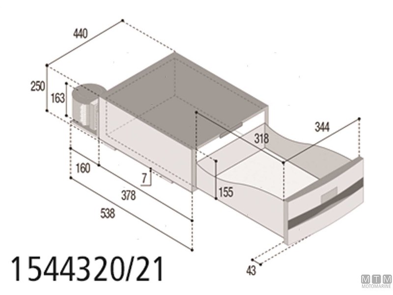 Frigorifero Vitrifrigo a Cassetto Compressore Esterno All-In-One Compact