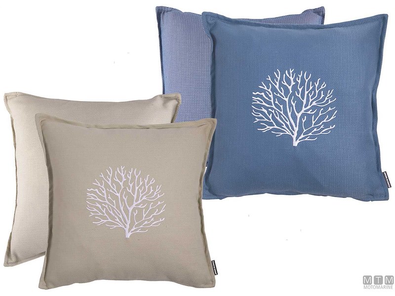 Set 2 Cuscini Impermeabili Aruba Ricamo 45x45
