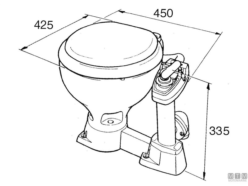 WC - Toilet Manuale Jabsco Compact