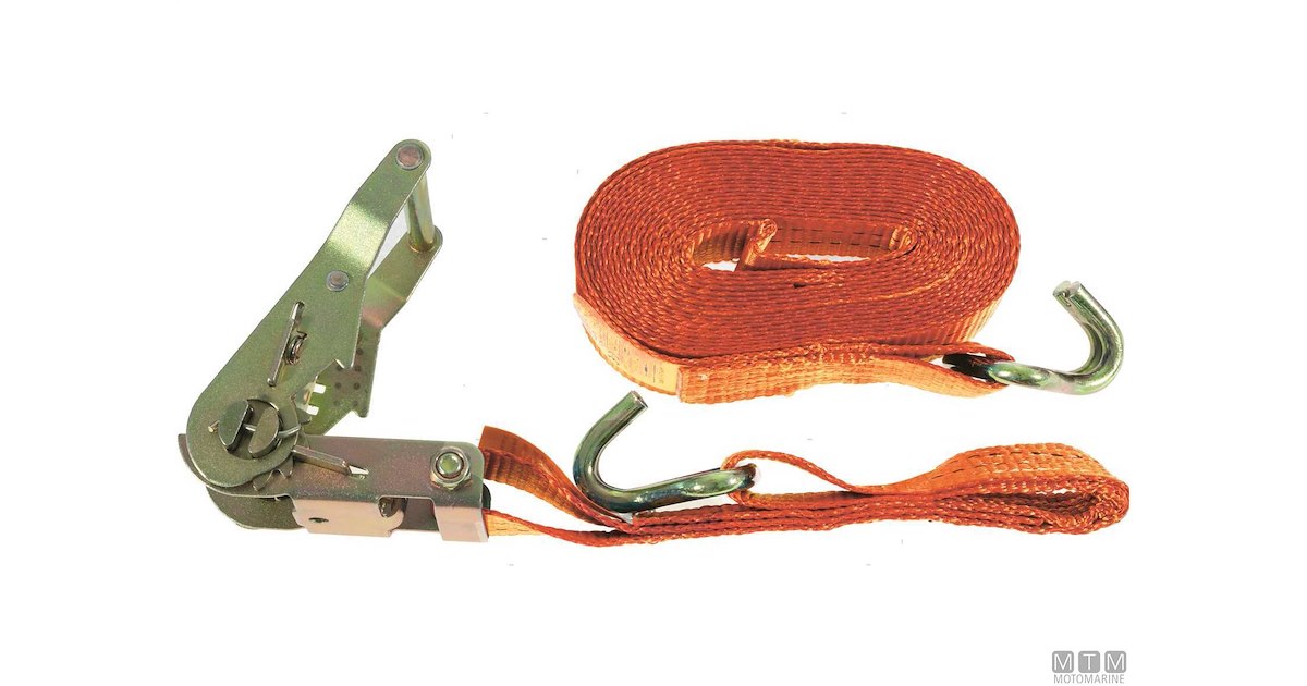 DC Cargo Boat - Cinghia A Cricchetto Retrattile, Resistente, Con Cinghie Di Fissaggio A Specchio Di Poppa - Foto 9