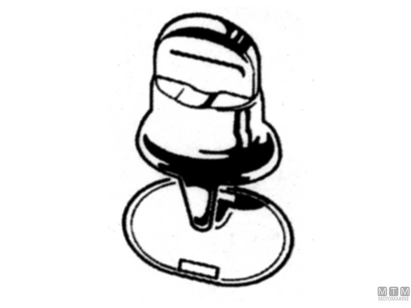 BOTTONE TESTA PER TESSUTO 