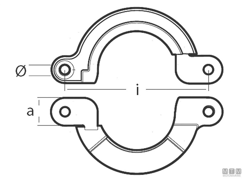 Anodo Collare Split Yanmar SailDrive 20-60