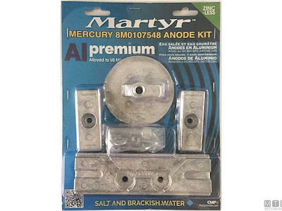 KIT ANODI PER MERCURY 8M0107548 IN ALLUMINIO