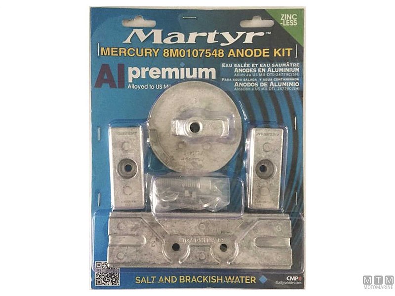 KIT ANODI PER MERCURY 8M0107548 IN ALLUMINIO