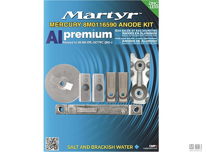 KIT ANODI PER MERCURY 8M0116590 IN ALLUMINIO