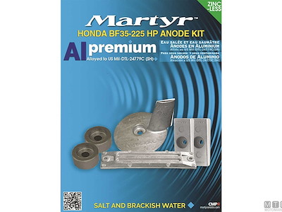 KIT ANODI PER HONDA BF35/225 IN ALLUMINIO