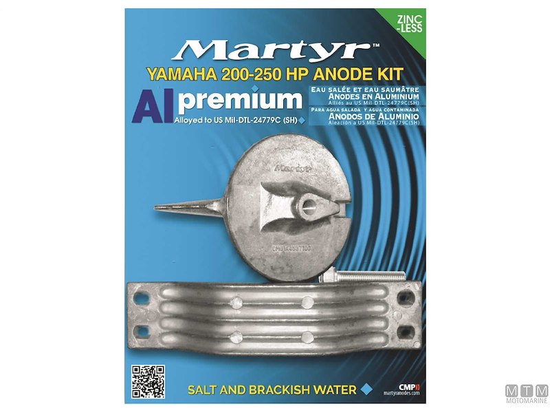 KIT ANODI YAMAHA 200-250IN ALLUMINIO