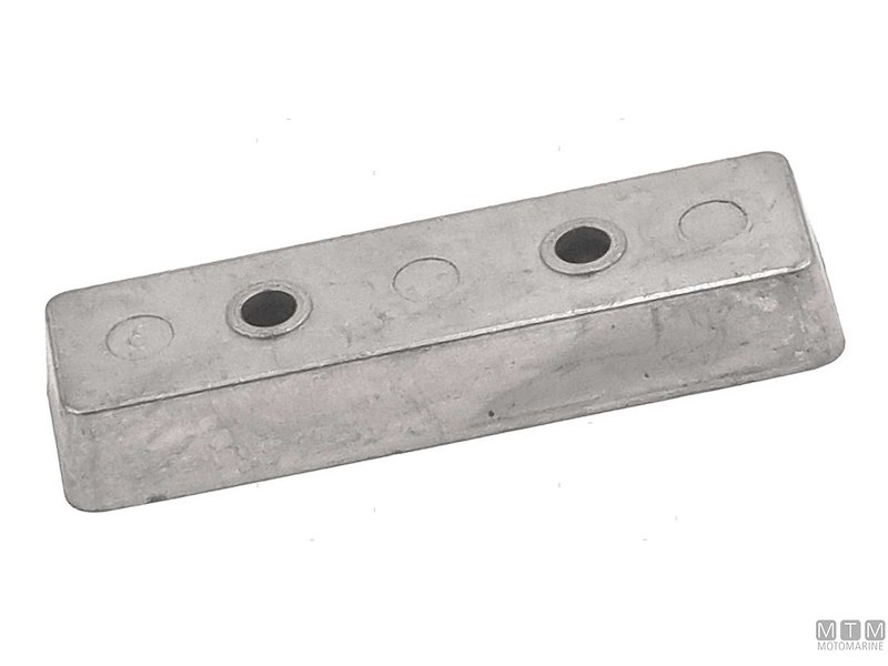 ANODO A PIASTRA RETTANGOLARE PER FLAP BENNET L95MM IN ZINCO 