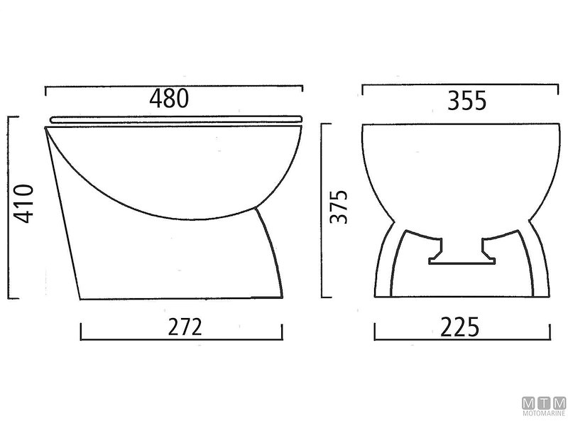 WC - Toilet Elettrica Ocean Ultra Slim Silent