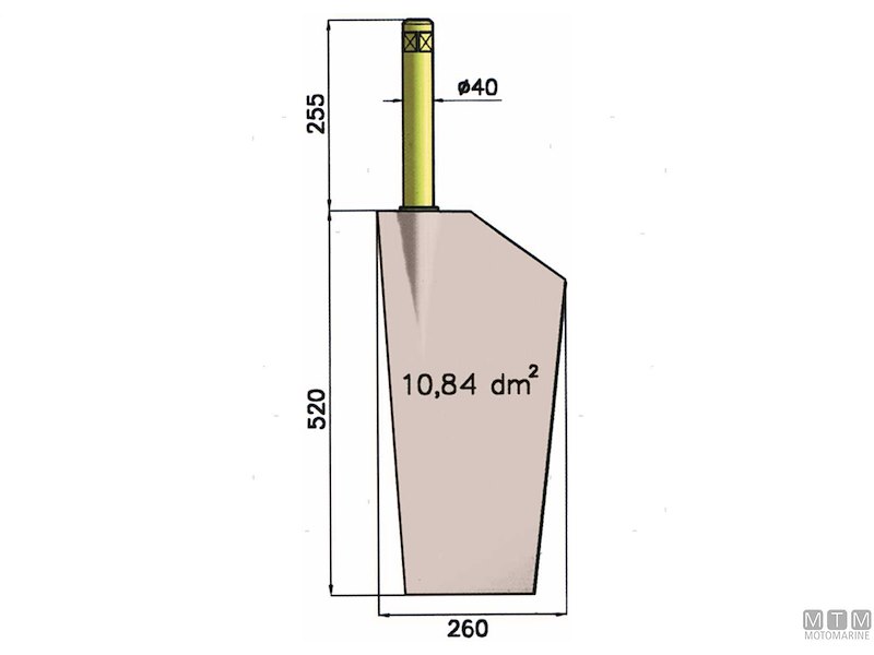 PALA TIMONE P11 INOX