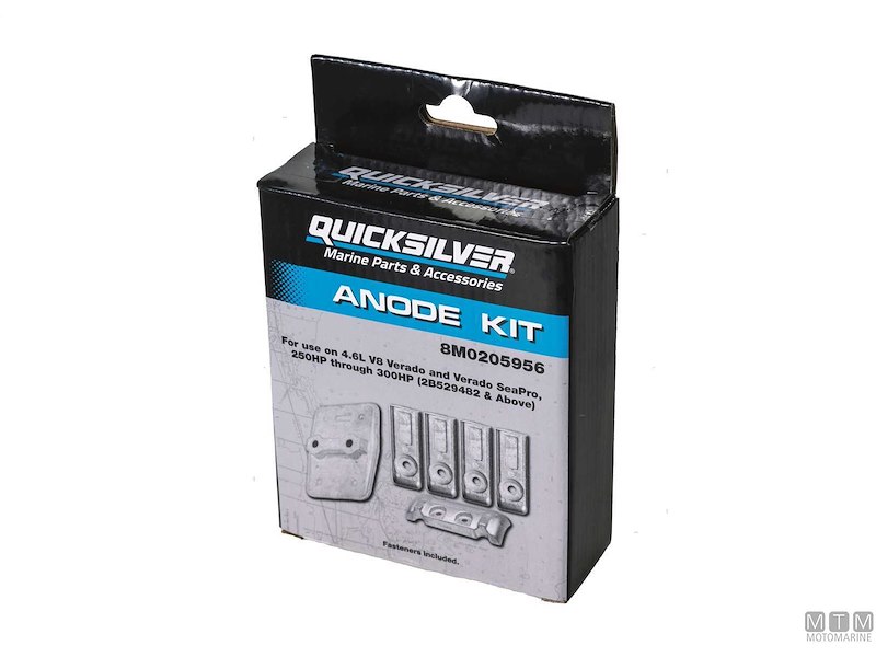 KIT ANODI QUICKSILVER VERADO 250/300 V6/V8 IN ALLUMINIO