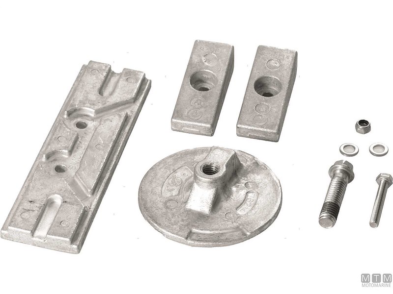 KIT ANODI QUICKSILVER PER MERCURY 75/115/150 EFI IN ALLUMINIO