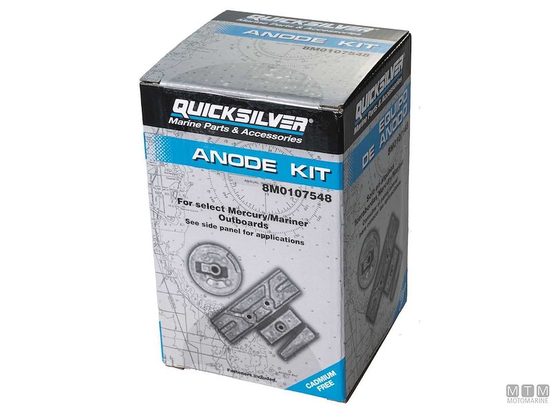 KIT ANODI QUICKSILVER PER MERCURY 75/115/150 EFI IN ALLUMINIO