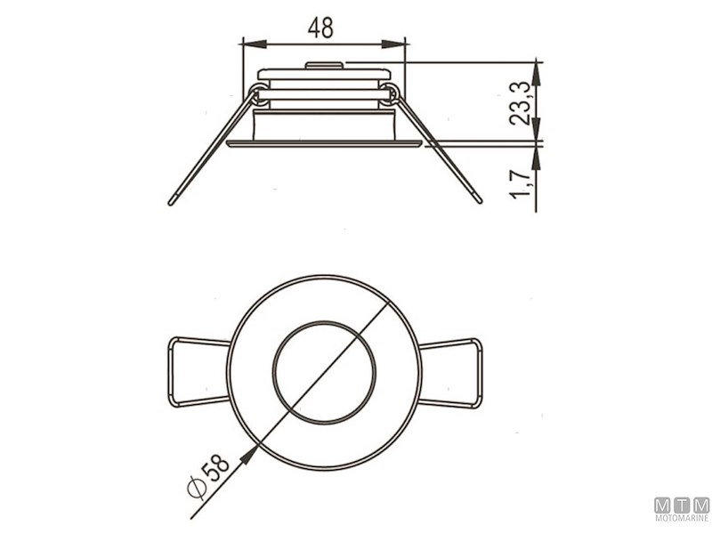 Faretto Intensa D60 Inox Satin
