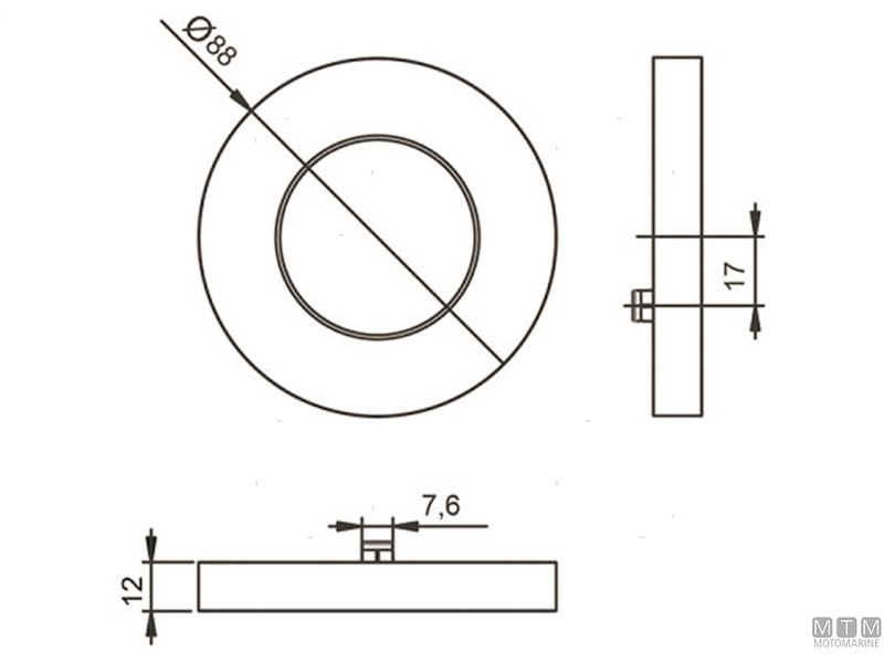 Faretto Astra D90 Inox Satin