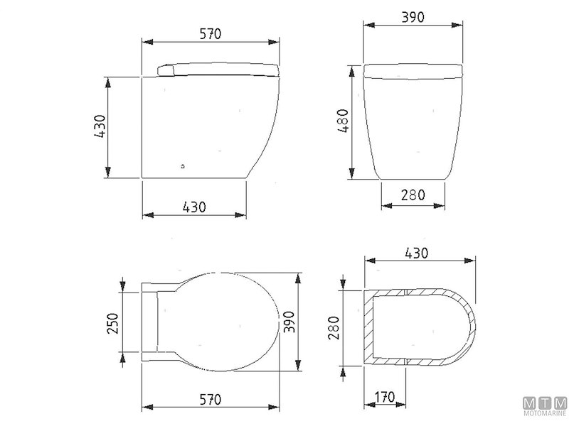 WC - Toilet Tecma Evolution Plus