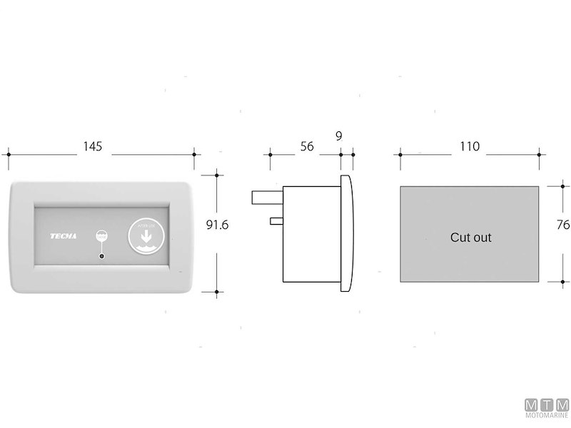 Pannelli Controllo per Toilets Tecma