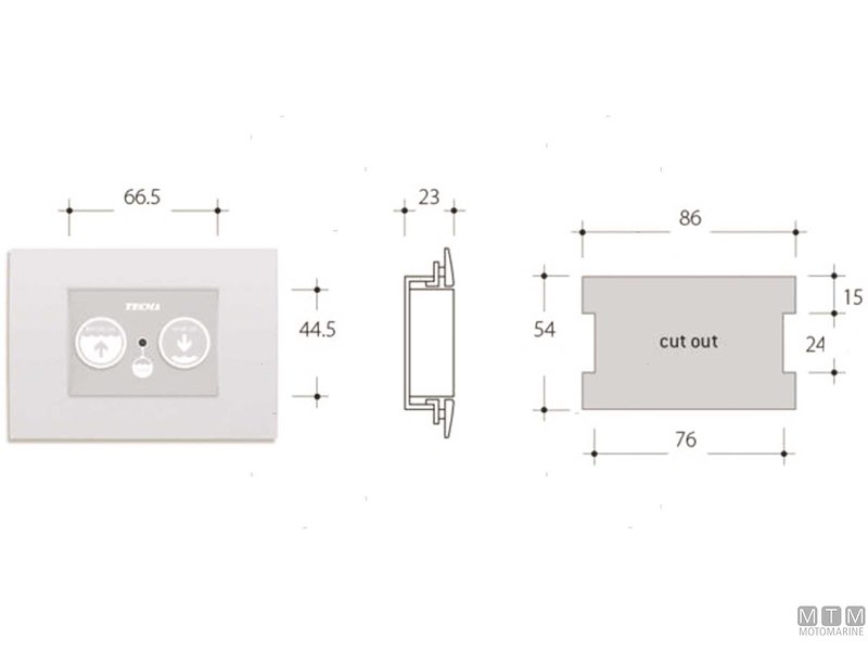 Pannelli Controllo per Toilets Tecma
