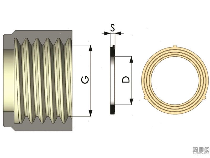 Guarnizione Piana Universale per Raccordi F in EPDM