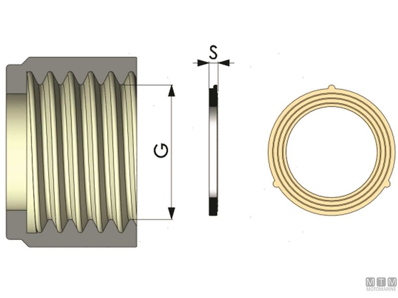 Guarnizione EPDM per Filettatura Gas Femmina