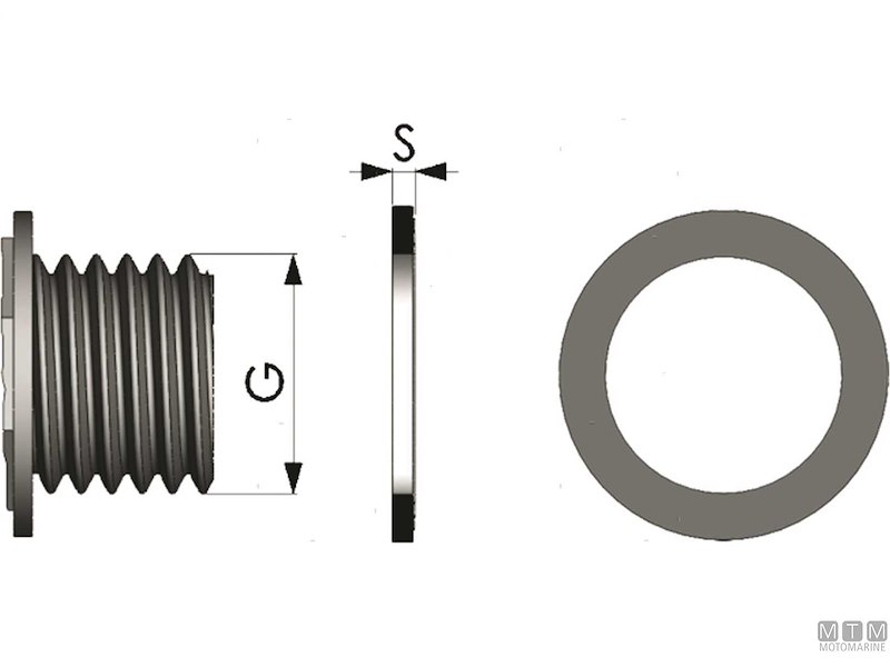 Guarnizione NBR per Filettatura Gas Maschio