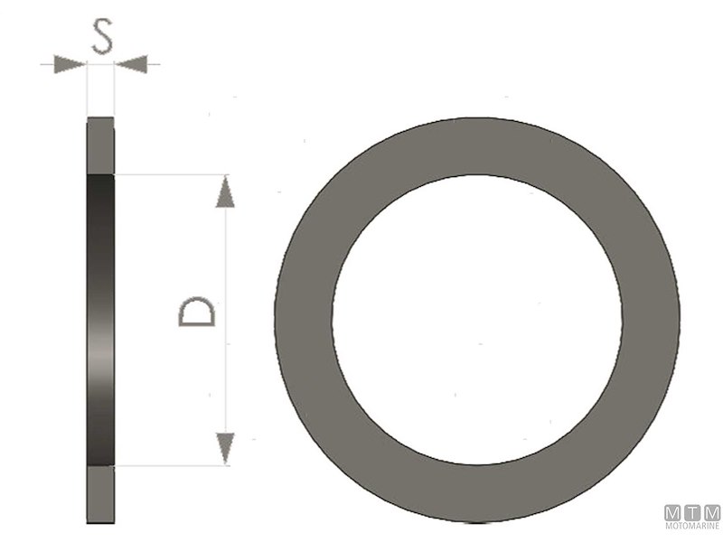 Guarnizione in NBR alimentare per filetti femmina