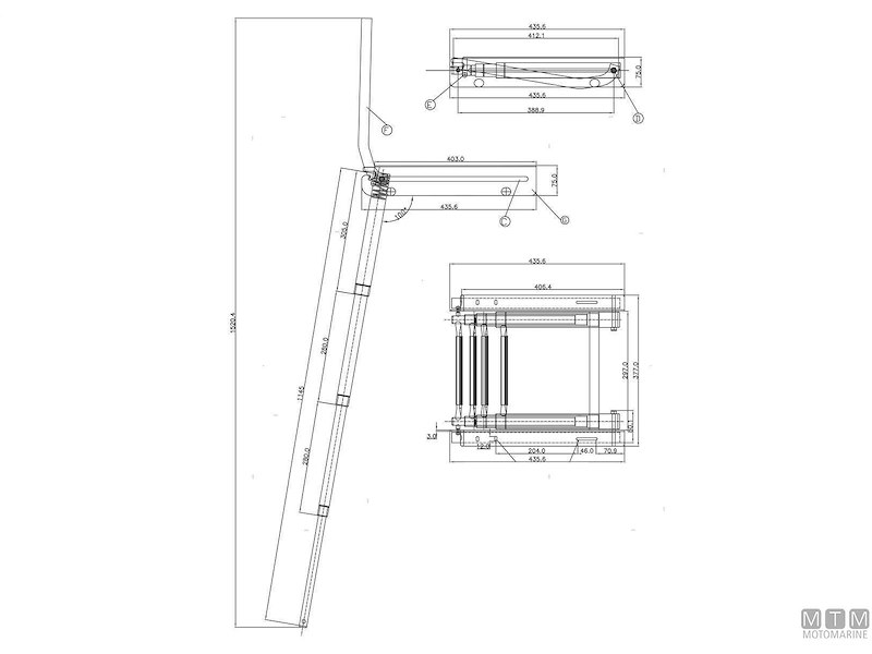Scalette Telescopiche Cage con Passamano Abbattibile