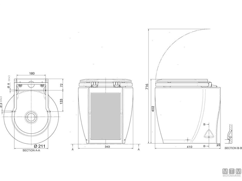 WC - Toilet Elettrica Ocean Laguna Standard