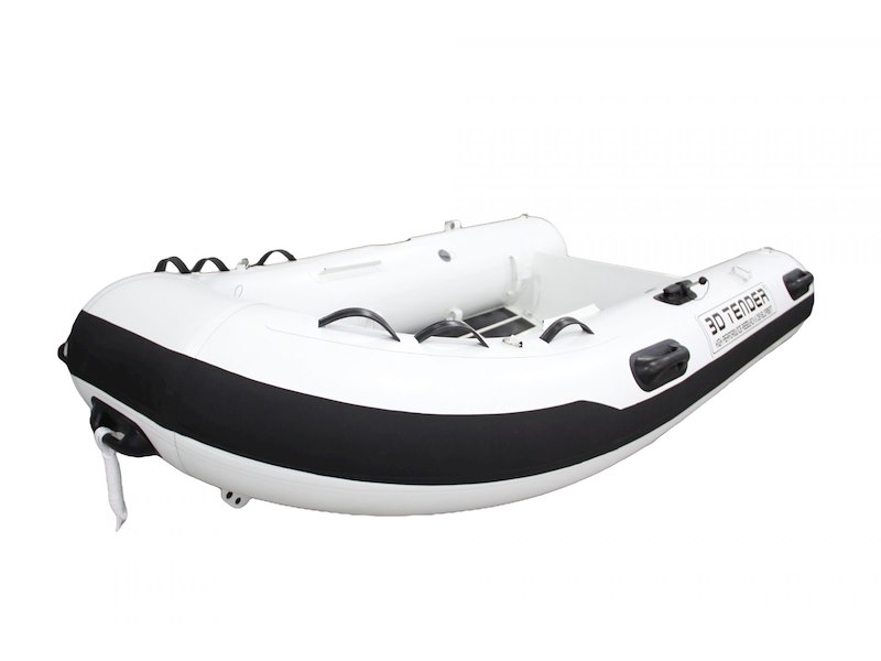 3D TENDER FEDERLIGHT 265 PVC WHITE + HOUSSE DE TUBE SUNBRELLA BLACK