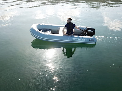 3D TENDER ULTIMATE 390 HYPALON GREY 